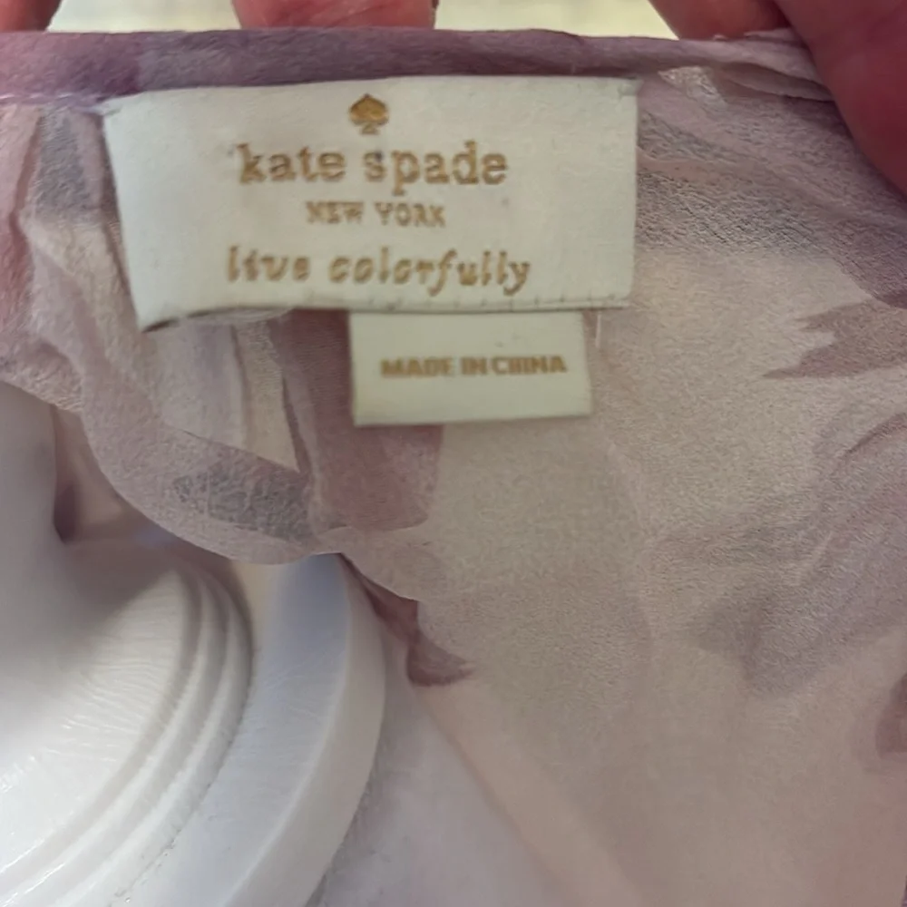 Kate‎ Spade Pink Floral Sheet Blouse, Size M/L